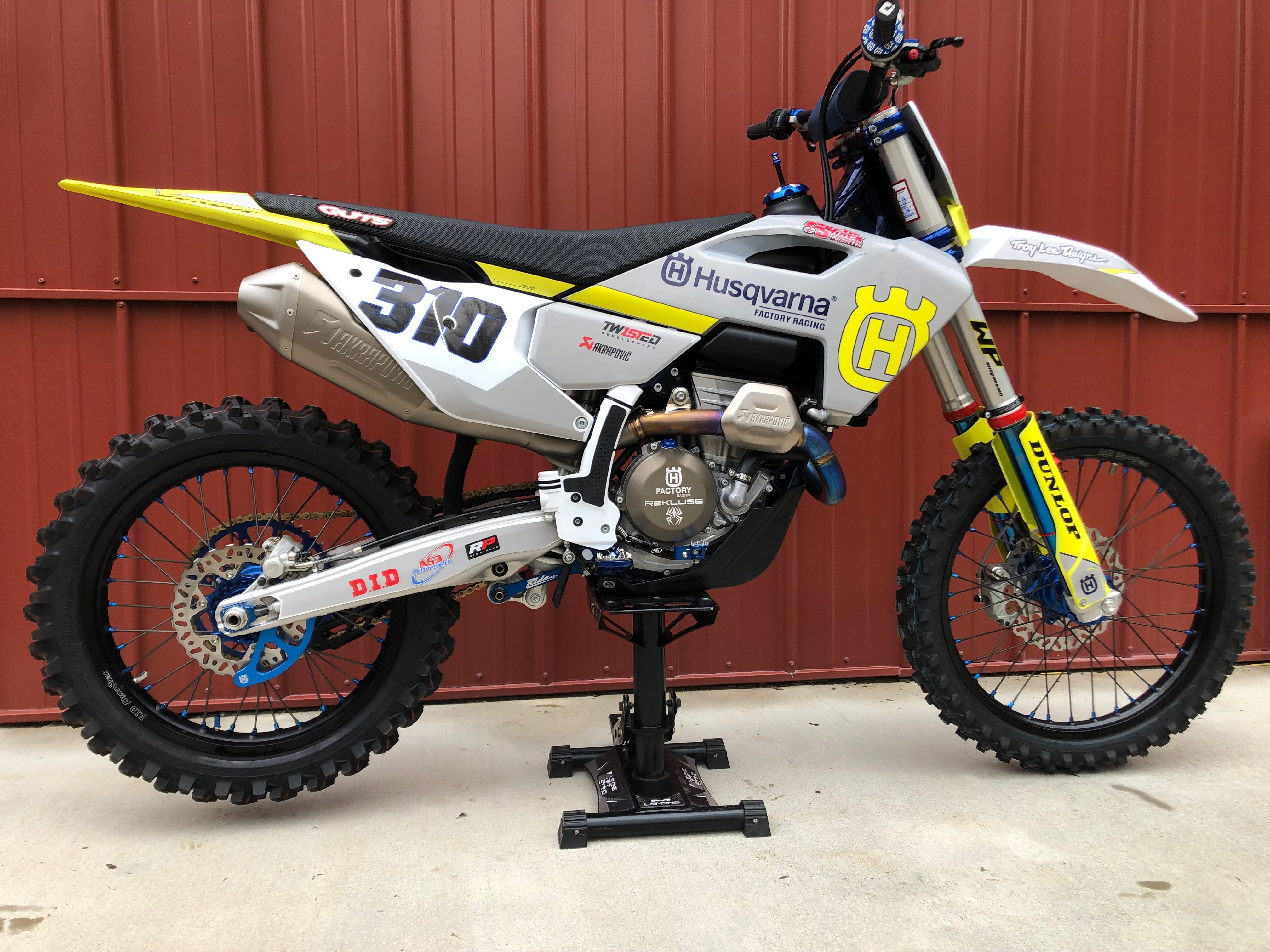 2024 Husqvarna FC 350 mx bike with a host of AS3 Performance upgrades